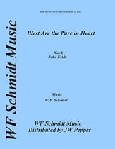 Blest Are the Pure in Heart SATB choral sheet music cover